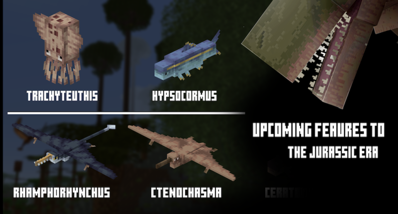 Upcoming mobs to the "Jurassic Era"! Made by me.
