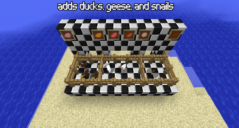 Adds Ducks, Geese, and Snails