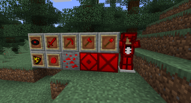 All of the items and blocks of this mod