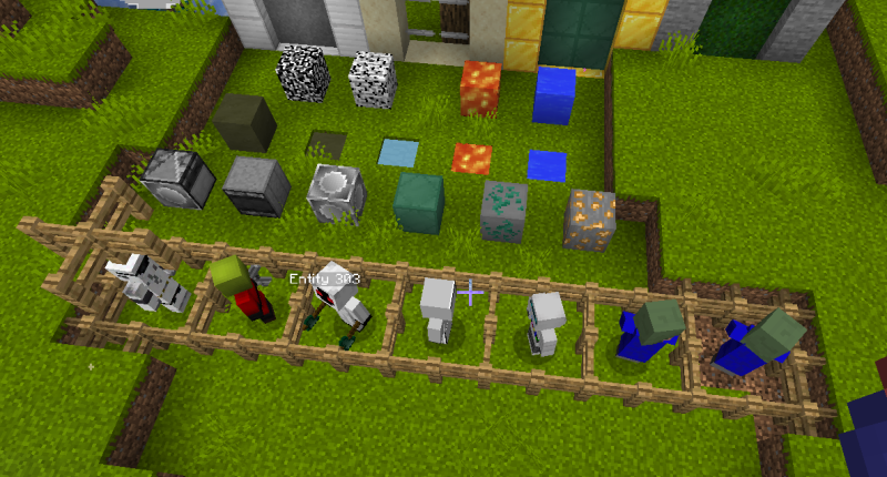 All mobs, portals, and blocks added in this mod.