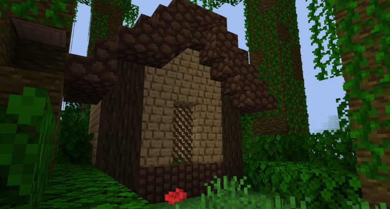A house made of some custom blocks