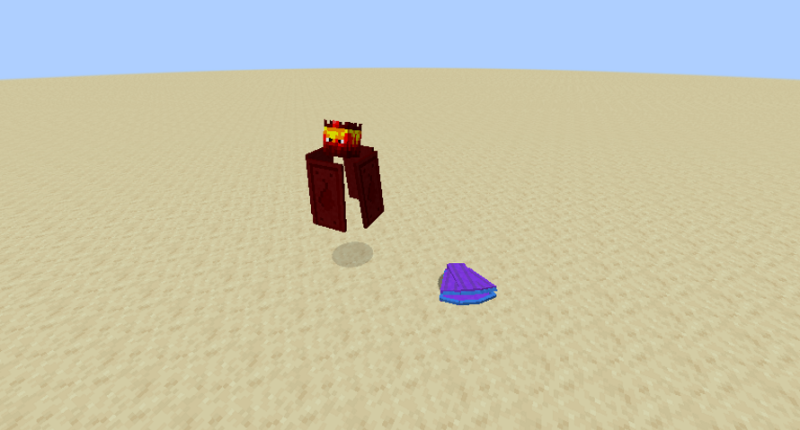 All mobs in the mod (firestorm and giant clam)