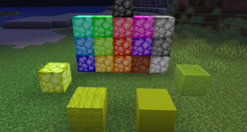 You can use all that dye to customize many existing vanilla blocks, or work your way towards the magical color changing Rainbow Dye!
