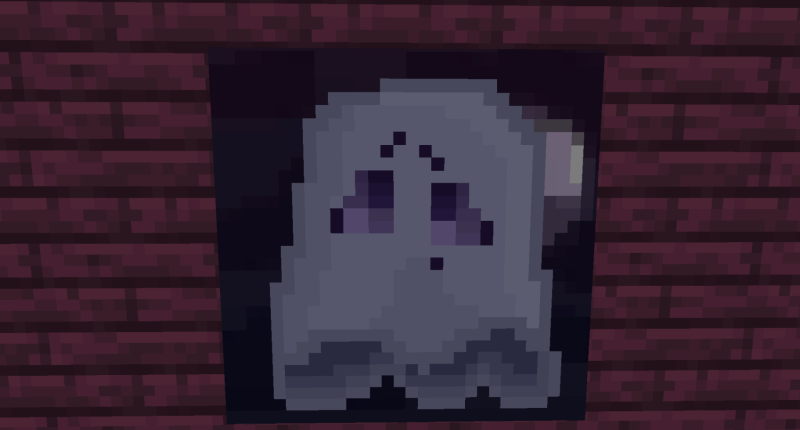 Spooky ghost painting