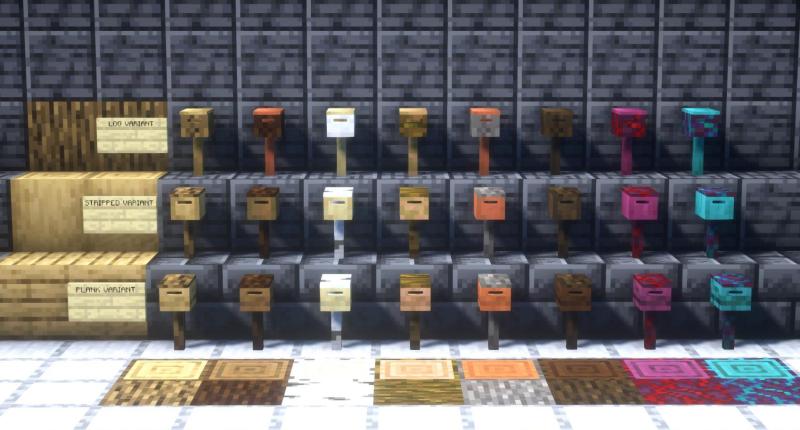 All variants for the mailboxes that stand on the ground