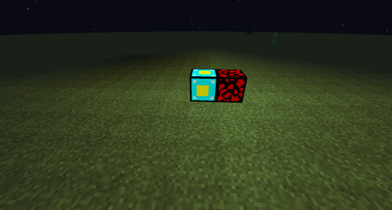 Nether reactor next to red obsidian
