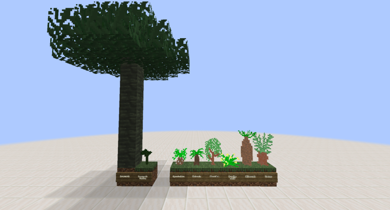 Trees and plants as of 0.1.2