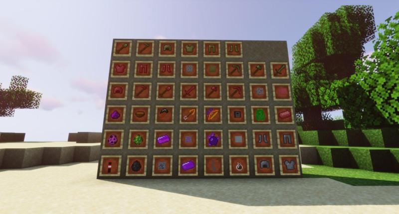 All items and tools Ores 