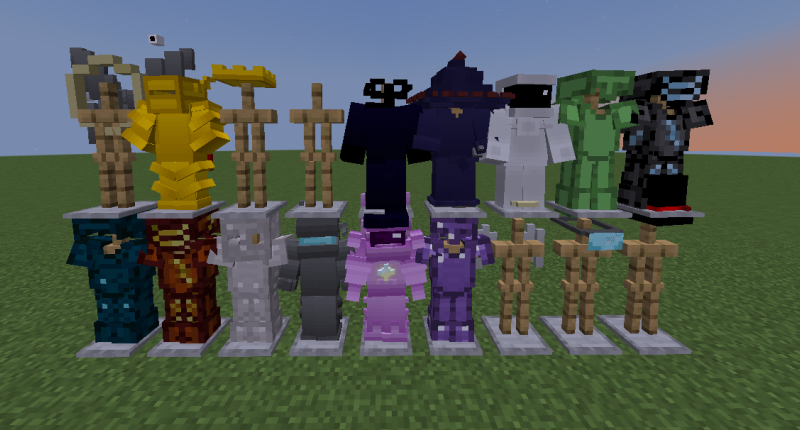 All armour sets in the mod.