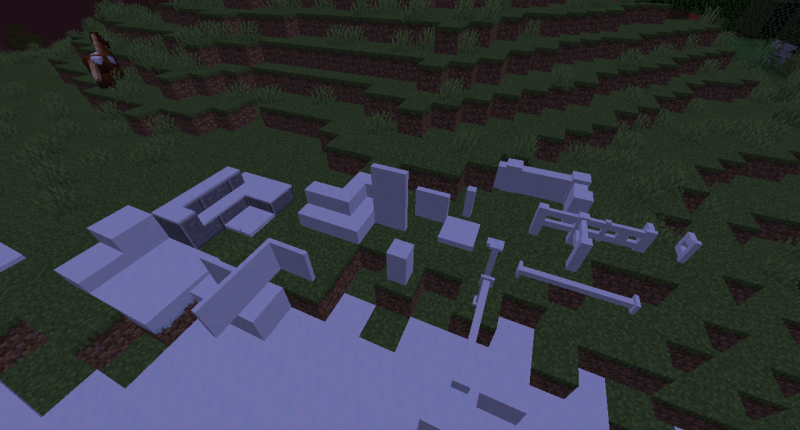 Most the blocks in the mod next to a single chunk snow biome