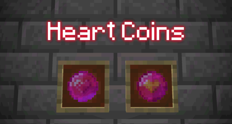 Heart Coins Display