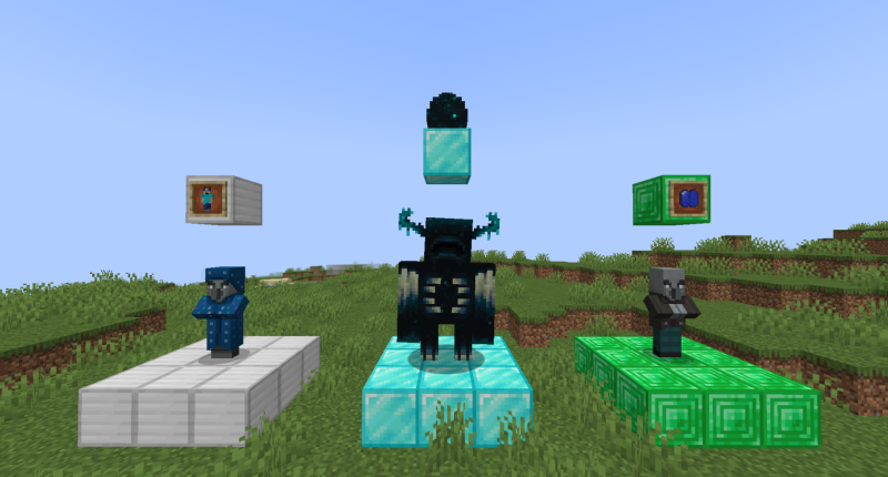 New drops for Vanilla Mobs! (Plus spawning for unused mobs like the Illusioner!)