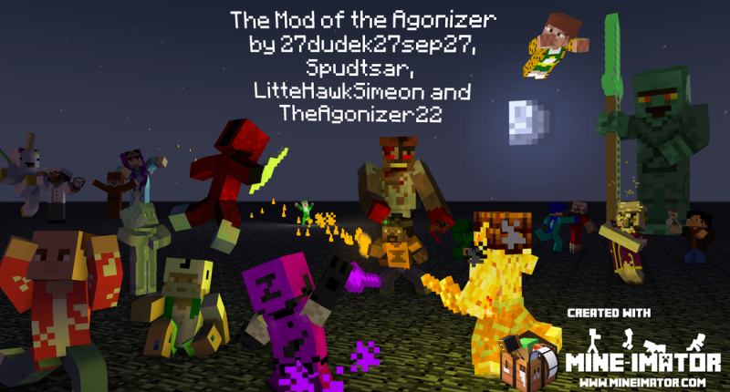 All the Bosses from the Mod of the Agonizer (plus Adam G. Brames, the Lore-Keeper)
