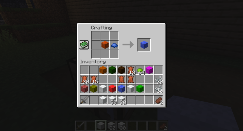 Dyed Leather Block Recipe