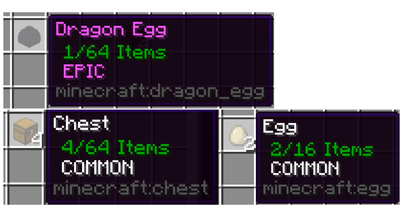 Chest, Dragon Egg, and Chicken Egg with Sealtip