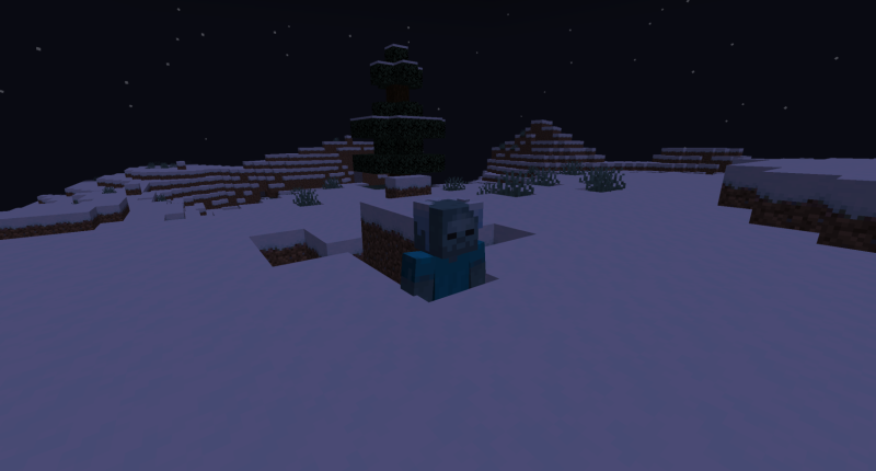 Frozen Zombie in its environment (not the real one)
