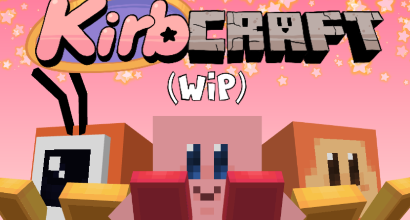 the pink puff gets cubed in KirbCraft!