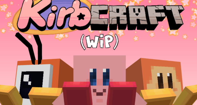 Playing as MINECRAFT KIRBY in Kirby and the Forgotten Land is FANTASTIC!!  (Cute Kirby mod) 