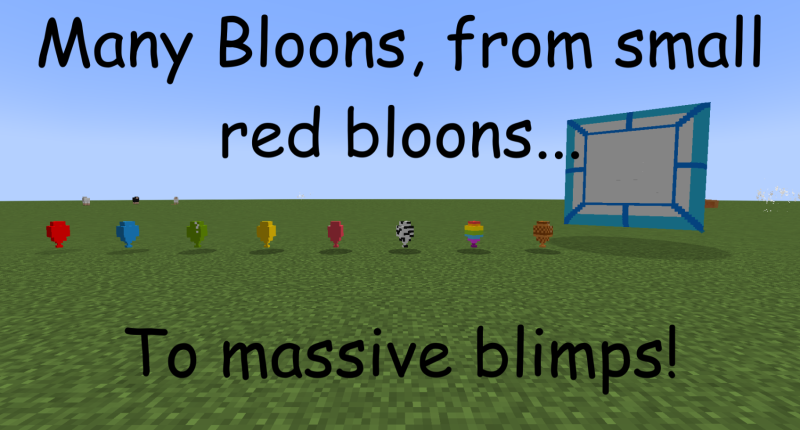 Many Bloons, from small red bloons to massive blimps!