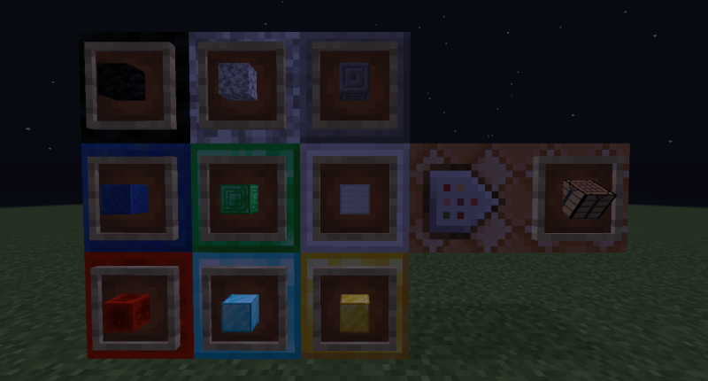 Recipe for the top Crafting Table required to make the Command Block