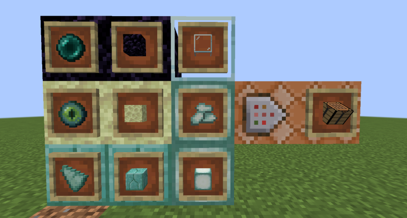 Recipe for the Right Crafting Table required to make the Command Block