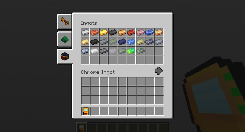 new ingots for compatibility with other mods! make your "own material transformator" and start converting vanila minecraft materials into mod ingots! for example thermal expansion and makanism