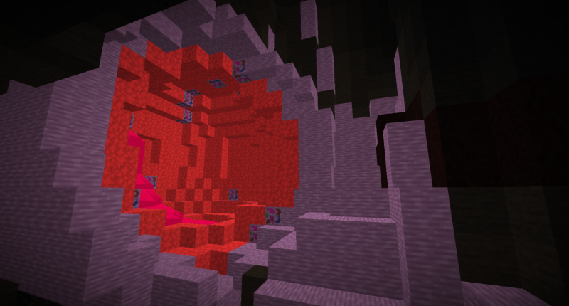 a red gem geode in the underground redzone