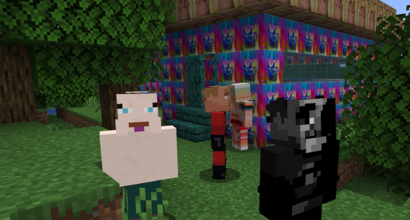 The Mods Mobs gathering around the super gaming house