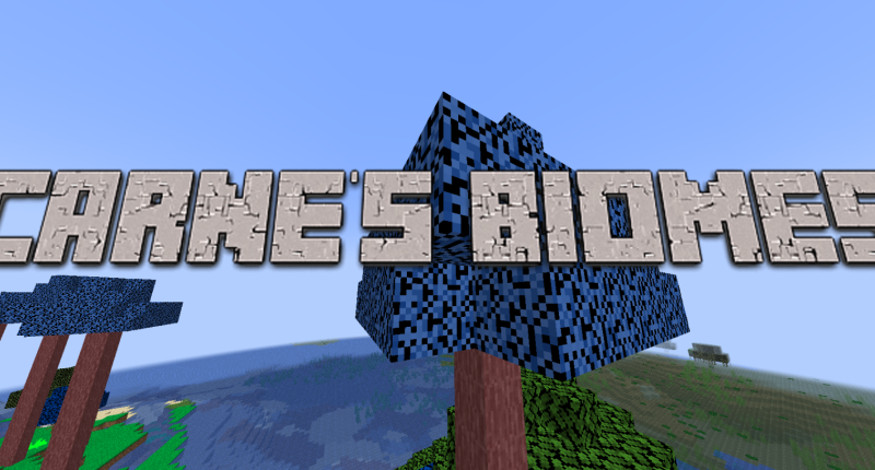 Carne's Biomes: A biome is shown in the title.