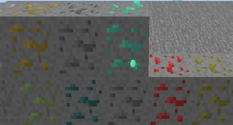 All the ores in the mod