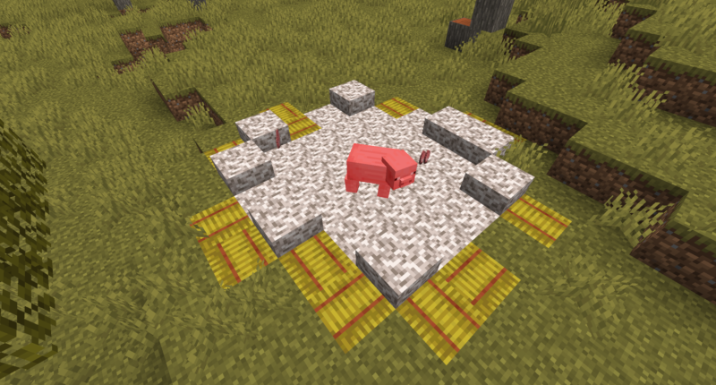 Fingernail blocks hurt mobs that walk on them, thus being useful for farms.
