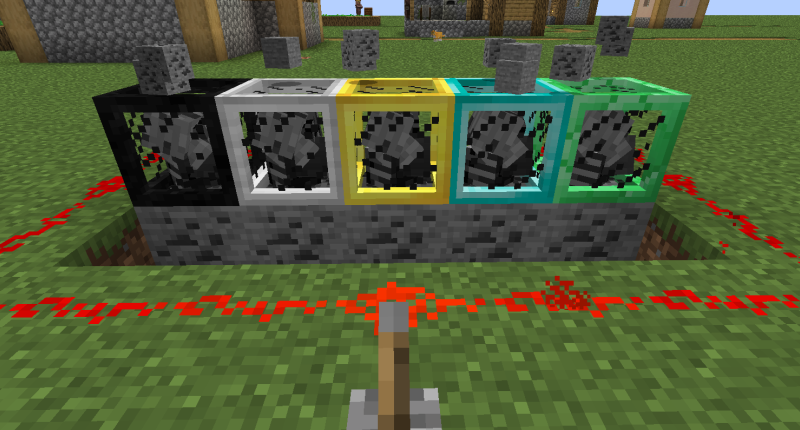 If there is an ore block under the generator, it will create an ore block instead of an ore/ingot