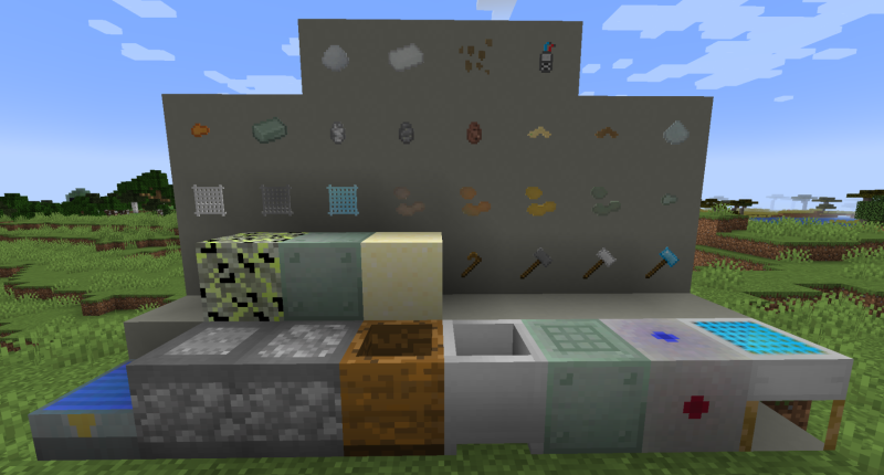 New Blocks and Items from the Mod