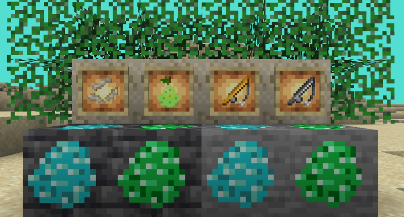 Some blocks, items, and tools!