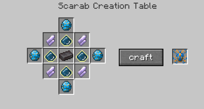 how to craft blue scarab