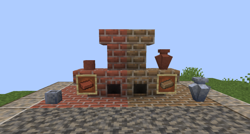 Kiln, Dried bricks and new rock