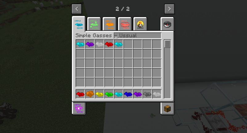 Tabs and items