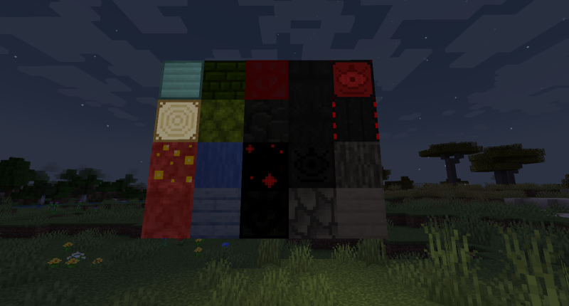 Block sample, not all custom blocks are shown in this image.