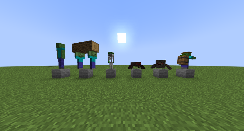 Some of the mobs in the mod