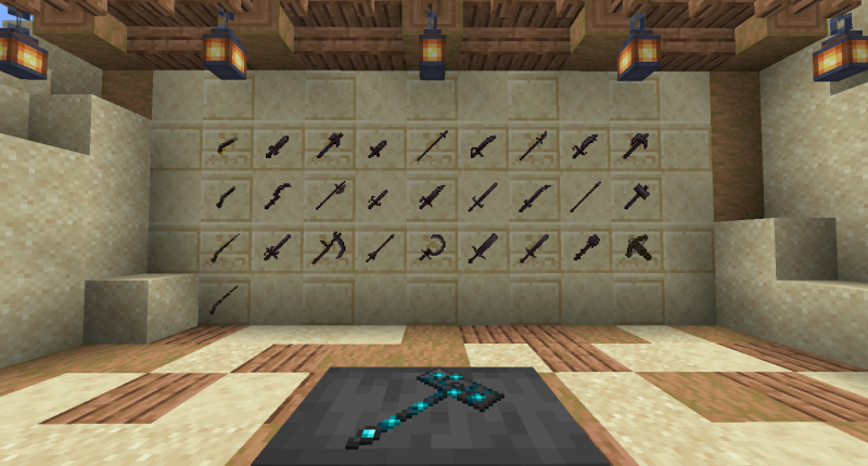 All the weapons added by this mod, newer version