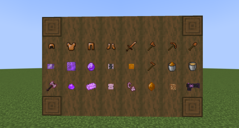 Some items in the mod