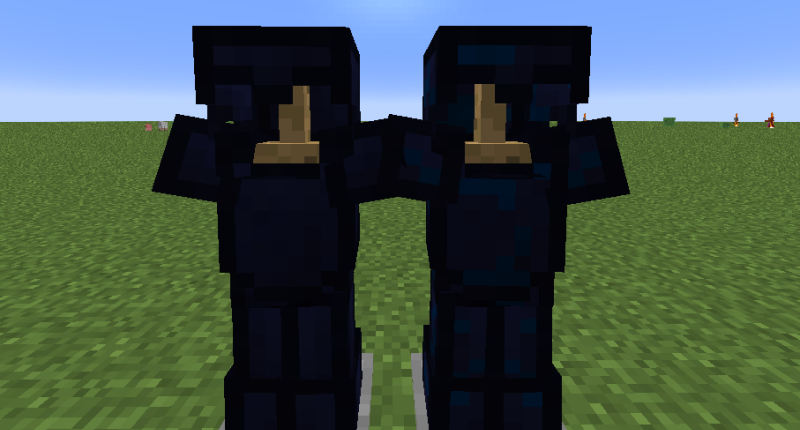 Both armors compared.