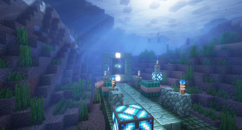 Underwater Lanterns, Torches, and TNT