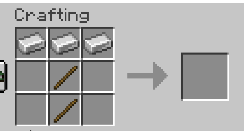 old iron pickaxe recipe not working