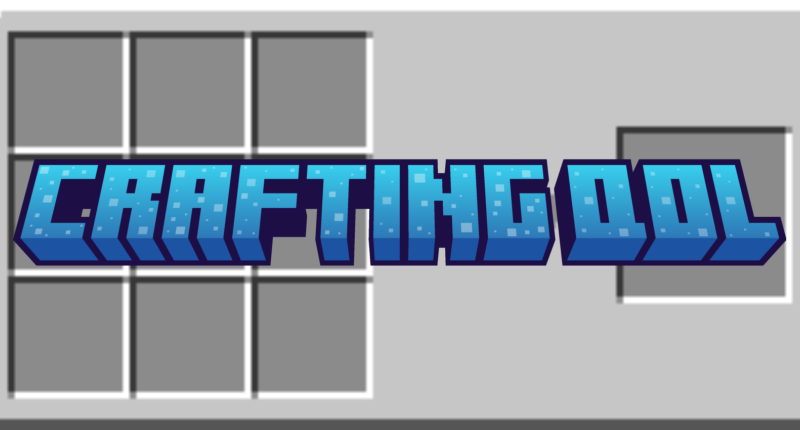 Minecraft crafting table GUI with tittle that reads "Crafting QOL"
