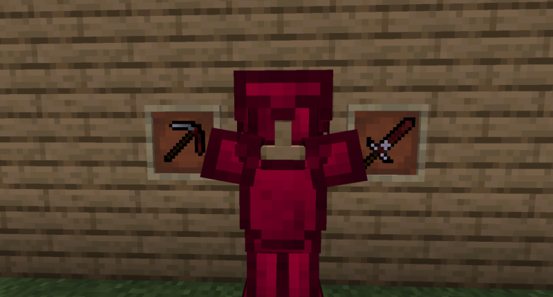 new type of armor, sword and pickaxe