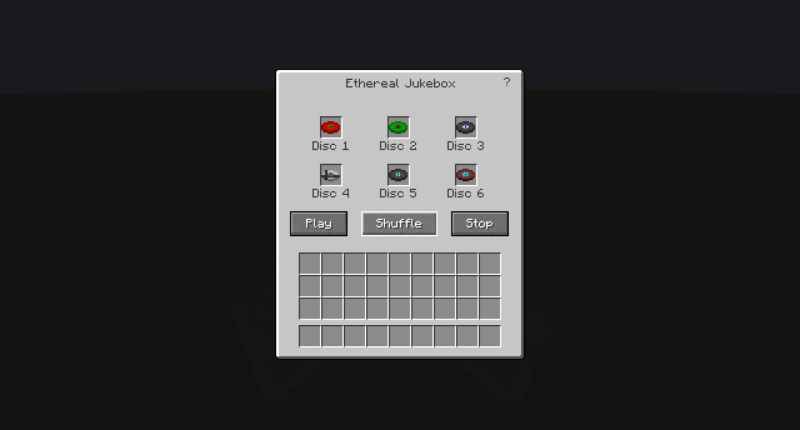 Ethereal Jukebox UI with discs