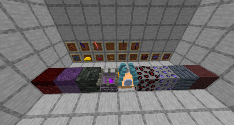 These and other items/blocks in this mod