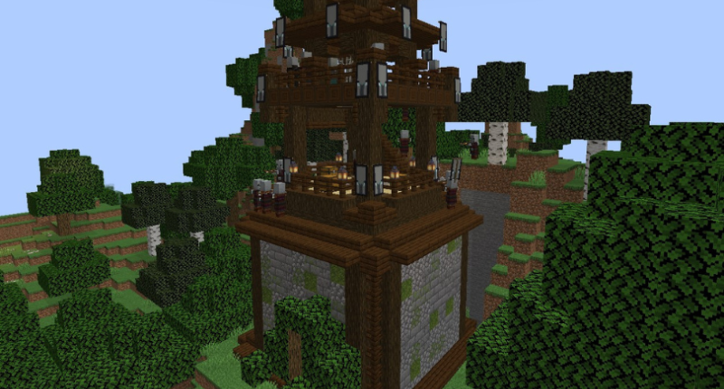 The New Pillager Tower or fortress!