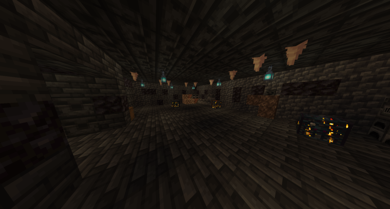 The Deepslate Dungeon, an underground structure with tons of loot.